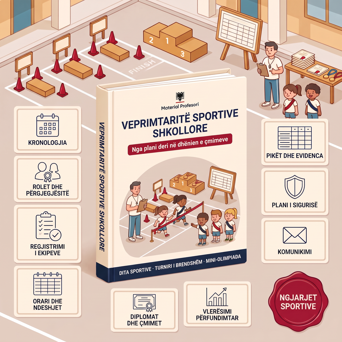 Veprimtaritë sportive shkollore — nga plani deri në dhënien e çmimeve