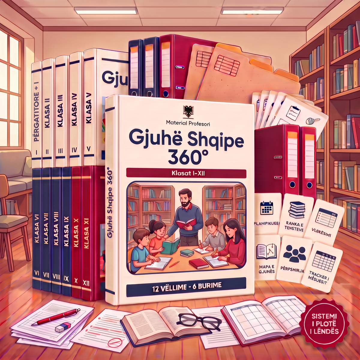 Gjuhë Shqipe 360° — sistemi i plotë i lëndës · Material Profesori